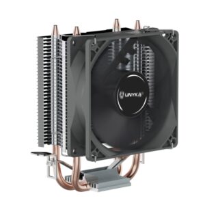 unykach unycool h20 disipador cpu multisocket universal ventilador 90mm color negro