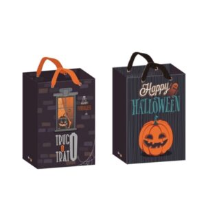 bismark bolsa de papel halloween asas de lazo 2 diseños aleatorios