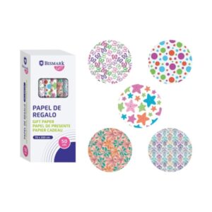 bismark momentos especiales rollo de papel regalo medidas 70cmx200cm 5 diseños diferentes