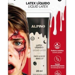 alpino bote de latex liquido 20ml al secarse queda con textura de goma seca en minutos flexible 