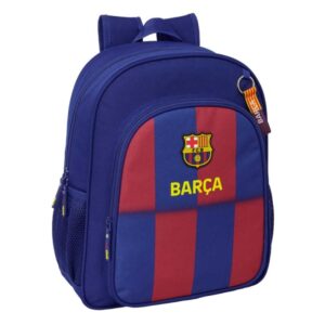 safta f.c.barcelona mochila infantil de 15l adaptable a carro 2 compartimentos portabotellas 32x38x12cm color rojo y azul