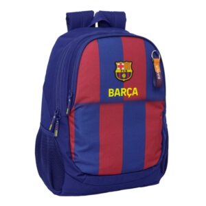 safta f.c.barcelona mochila escolar de 23l adaptable a carro 2 compartimentos portabotellas 32x44x16cm color rojo y azul