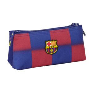 safta f.c.barcelona portatodo de 2l 2 compartimentos cierre de cremallera 22x10x8cm color rojo y azul