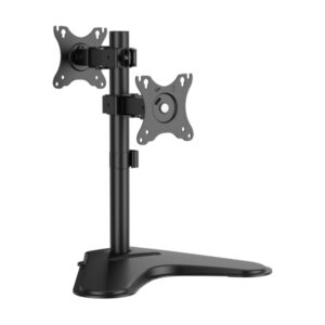 aisens soporte de mesa para 2 monitores de 17" 32" inclinable y rotable gestion de cables peso max 8kg vesa max. 100x100mm color negro