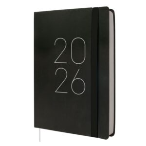 finocam flexi lisa agenda anual 2026 tapa blanda formato fa5 151x23x214mm 1 dia por pagina color negro