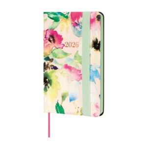 finocam flexi joy agenda en catalan anual 2026 tapa blanda formato f2 85x13x130mm semana vista horizontal tematica de flores