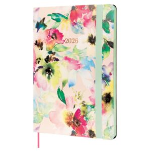 finocam flexi joy agenda en catalan anual 2026 tapa blanda formato fa5 151x13x214mm semana vista en vertical tematica de flores