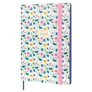 finocam flexi joy agenda en catalan anual 2026 tapa blanda formato fa5 151x13x214mm semana vista en vertical tematica de flores