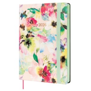 finocam flexi joy agenda en catalan anual 2026 tapa blanda formato fa5 151x23x214mm 1 dia por pagina tematica de flores