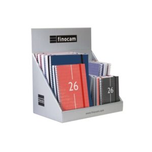 finocam pack de 25 agendas surtidas anual 2026 semana vista color surtidos