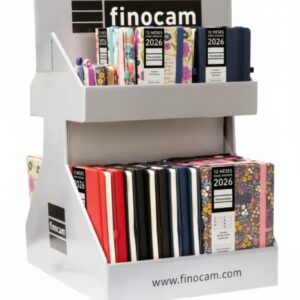 finocam minimal design expositor giratorio con 60 agendas minimal surtidas anual 2026 color surtidos