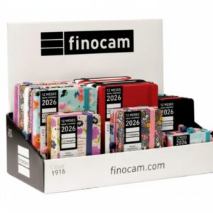finocam minimal design expositor con 26 agendas minimal surtidas anual 2026 color surtidos
