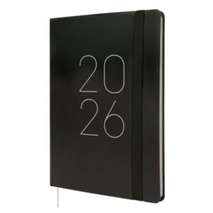 finocam flexi lisa agenda en catalan anual 2026 tapa blanda formato fa5 151x13x214mm semana vista en vertical color negro