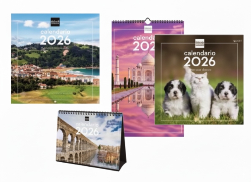 finocam pack de 35 calendarios de imagenes surtidos en catalan anual 2026 color surtidos