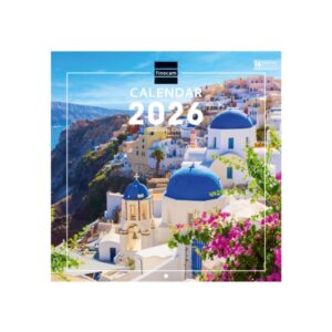 finocam calendario de pared internacional anual 2026 imagenes variadas 311x5x305mm tematica de ciudades y pueblos