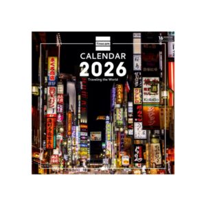finocam calendario de pared internacional anual 2026 imagenes variadas 191x5x185mm tematica de viajes