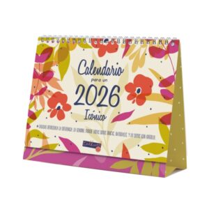 finocam talkual calendario de sobremesa anual 2026 210x70x170mm espacio para escribir color surtidos