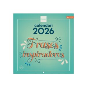 finocam calendario de pared en catalan anual 2026 imagenes variadas 300x300mm espacio para escribir tematica de frases inspiradoras