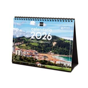 finocam calendario de sobremesa anual 2026 imagenes variadas espacio para escribir tematica de ciudades y pueblos