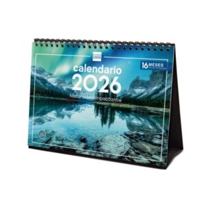 finocam calendario de sobremesa anual 2026 imagenes variadas espacio para escribir tematica de naturaleza