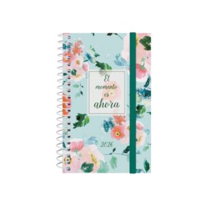 finocam design collection agenda de espiral anual 2026 tapa ligera formato e3 85x14x127mm semana vista horizontal tematica de flores