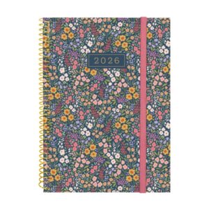 finocam design collection agenda de espiral en catalan anual 2026 tapa ligera formato e10 162x14x212mm semana vista horizontal tematica de flores
