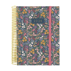 finocam design collection agenda de espiral en catalan anual 2026 tapa ligera formato e10 172x29x212mm 1 dia por pagina tematica de flores