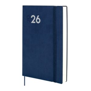 finocam dynamic mara agenda profesional anual 2026 tapa blanda cierre con goma elastica formato y11 169x22x245mm 1 dia por pagina color azul