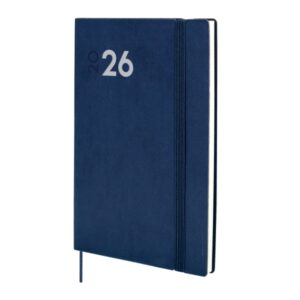 finocam dynamic mara agenda profesional en catalan anual 2026 tapa blanda cierre con goma elastica formato y11 169x11x245mm semana vista en vertical color azul