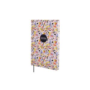 finocam dynamic porto design agenda anual 2026 tapa dura formato y10 145x12x210mm semana vista en vertical tematica de flores