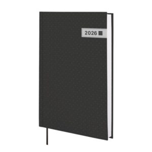 finocam dynamic porto design agenda anual 2026 tapa dura formato y10 145x23x210mm 1 dia por pagina color negro