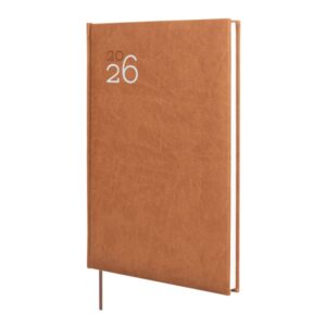 finocam dynamic milano agenda profesional anual 2026 tapa dura acolchada formato y11 168x19x245mm semana vista en vertical color marron