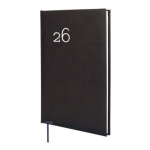 finocam dynamic milano agenda profesional anual 2026 tapa dura acolchada formato y11 168x19x245mm semana vista en vertical color negro