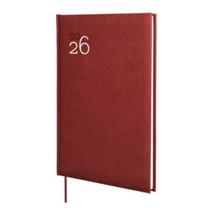 finocam dynamic milano agenda profesional anual 2026 tapa dura acolchada formato y11 168x19x245mm semana vista en vertical color burdeos