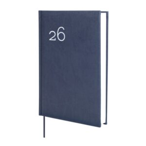 finocam dynamic milano agenda profesional en catalan anual 2026 tapa dura acolchada formato y10 143x29x210mm 1 dia por pagina color azul
