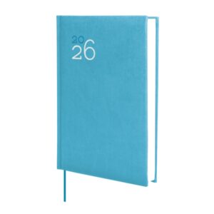 finocam dynamic milano agenda profesional en catalan anual 2026 tapa dura acolchada formato y10 143x29x210mm 1 dia por pagina color cyan