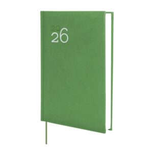 finocam dynamic milano agenda profesional en catalan anual 2026 tapa dura acolchada formato y10 143x29x210mm 1 dia por pagina color verde