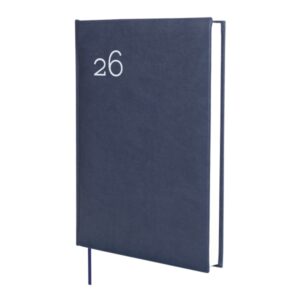 finocam dynamic milano agenda profesional anual 2026 tapa dura acolchada formato y11 168x32x245mm 1 dia por pagina color azul