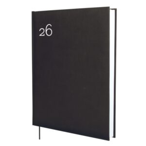 finocam dynamic milano agenda profesional anual 2026 tapa dura acolchada formato y12 214x30x275mm 1 dia por pagina color negro