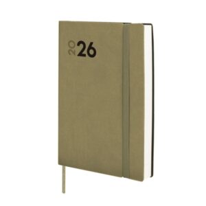 finocam dynamic mara agenda profesional anual 2026 tapa blanda cierre con goma elastica formato y4 124x22x174mm 1 dia por pagina color verde