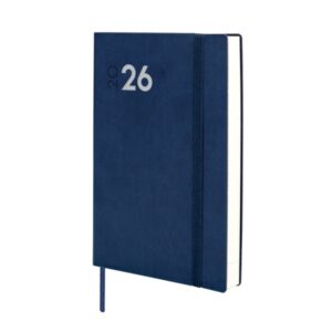 finocam dynamic mara agenda profesional en catalan anual 2026 tapa blanda cierre con goma elastica formato y4 124x22x174mm 1 dia por pagina color azul