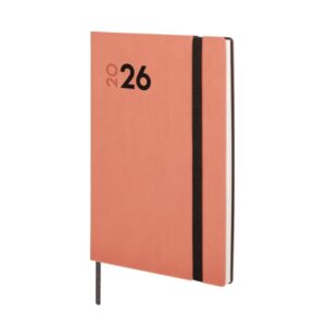 finocam dynamic mara agenda profesional anual 2026 tapa blanda cierre con goma elastica formato y4 124x11x174mm semana vista en vertical color coral
