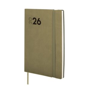 finocam dynamic mara agenda profesional en catalan anual 2026 tapa blanda cierre con goma elastica formato y4 124x11x174mm semana vista en vertical color verde