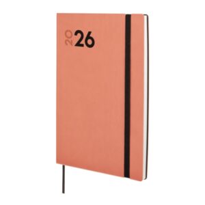 finocam dynamic mara agenda profesional en catalan anual 2026 tapa blanda cierre con goma elastica formato y10 144x11x208mm semana vista en vertical color coral