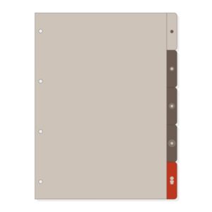 finocam r4063 separadores laterales para agendas open 6 solapas formato a4 220x2x297mm pvc color marron