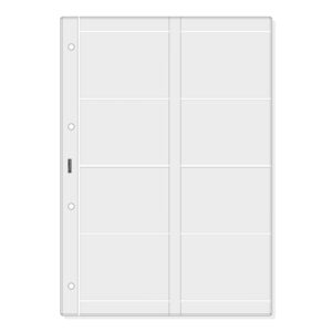 finocam r4066 pack de 6 fundas portatarjetas para agendas open formato a4 210x2x297mm pvc color gris claro