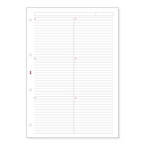 finocam r4044 recambio para agendas open lineas guia horizontales formato a4 210x5x297mm color blanco