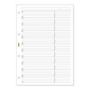 finocam r4052 recambio telefonico para agendas open formato a4 210x5x297mm color blanco