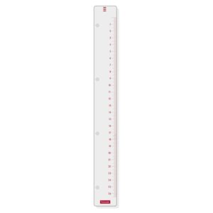 finocam r4060 regla para agendas open formato a4 50x297mm color blanco