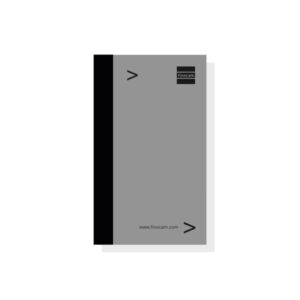 finocam bloc de notas para agendas duo formato e3 79x5x127mm color gris